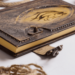 Hatıra Defteri El Yapımı Hakiki Deri Günlük Şamua Kağıt At Desen