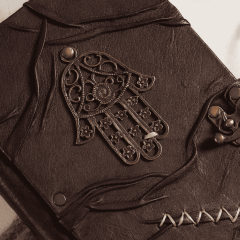 Hatıra Defteri El Yapımı Hakiki Deri Günlük Şamua Kağıt El