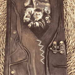 Hatıra Defteri El Yapımı Hakiki Deri Günlük Şamua Kağıt Harry Potter