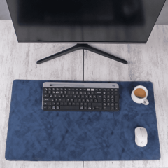 Masa Pedi (70*40 cm) Ofis Masa Koruyucusu, Ev Çalışma Masası Koruyucu Mavi