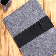 Keçe Laptop Kılıfları 13''/13.3''/14 inç Macbook Air Ve Ultrabook / Evrak Çantası Siyah