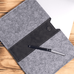 Keçe Laptop Kılıfları 13''/13.3''/14 inç Macbook Air Ve Ultrabook / Evrak Çantası Siyah