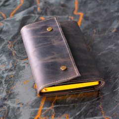 Hakiki Deri El Yapımı Ajanda Kitap Defter Kılıfı