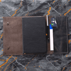 Hakiki Deri El Yapımı Ajanda Kitap Defter Kılıfı